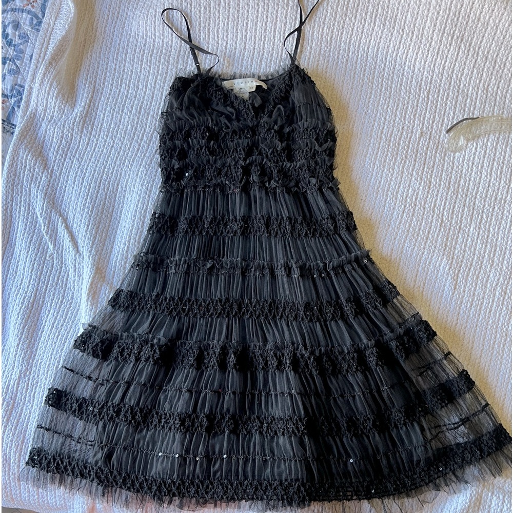 MAKE OFFER! Studio M black sequined black dress, size XS